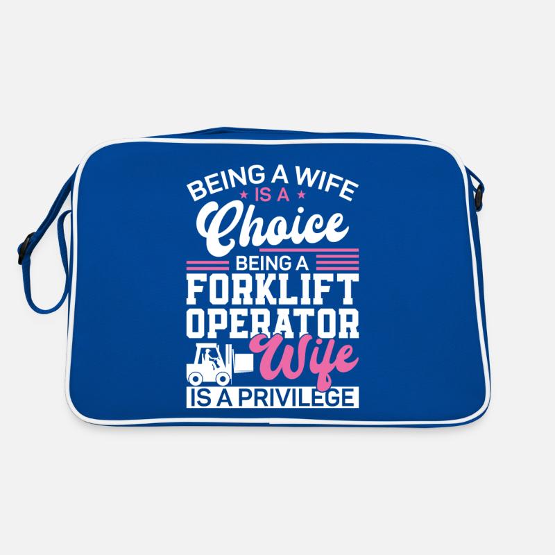 Certified Forklift Truck Operator Retro Tasche
