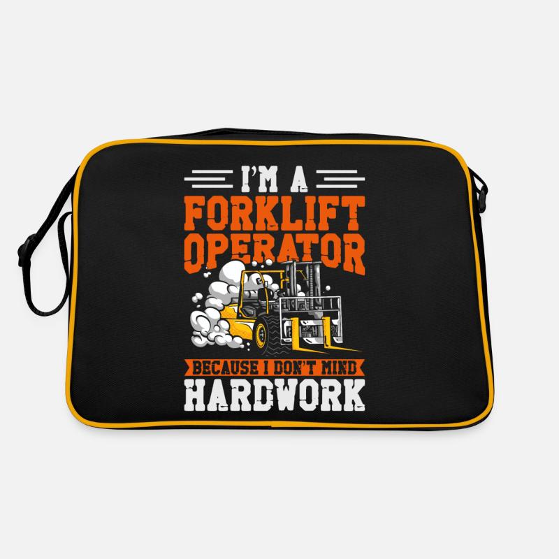 Certified Forklift Truck Operator - Retro Bag - black/gold