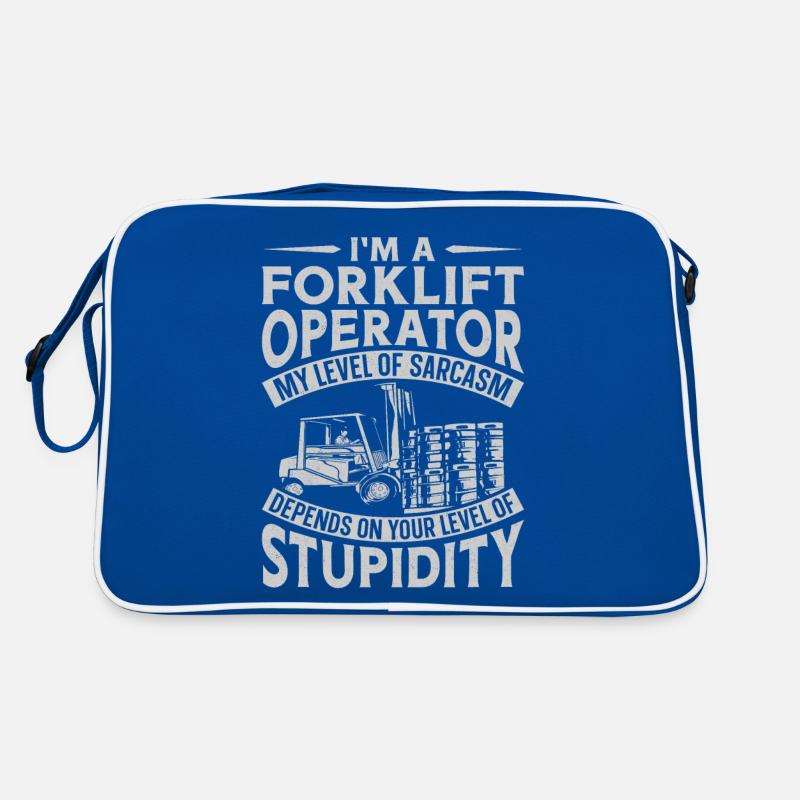 Certified Forklift Truck Operator Retro Tasche