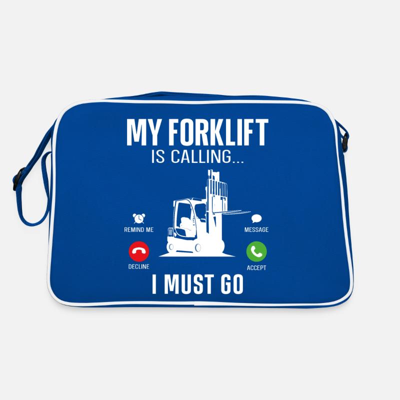 Certified Forklift Truck Operator Retro Tasche