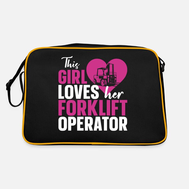 Certified Forklift Truck Operator Retro Tasche