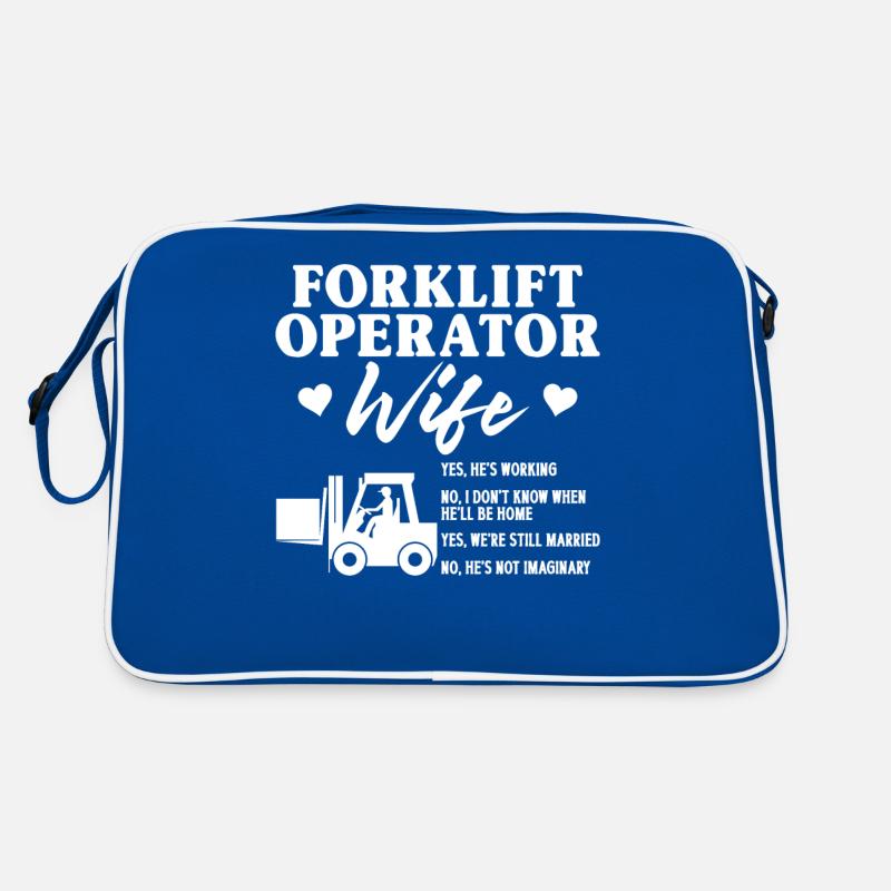 Certified Forklift Truck Operator Retro Tasche