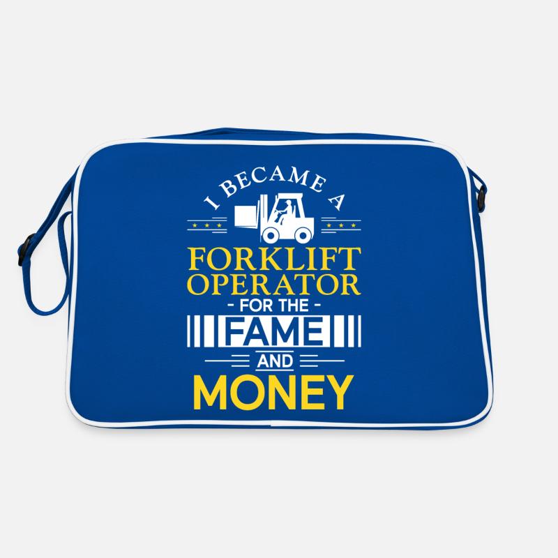 Certified Forklift Truck Operator Retro Tasche