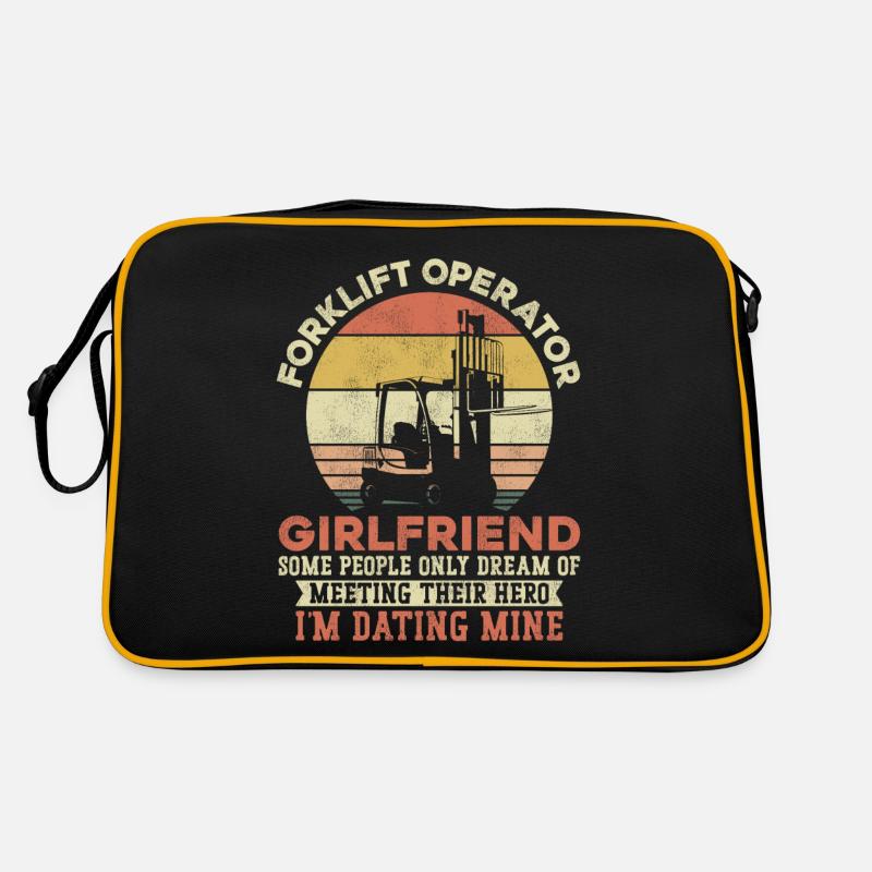 Certified Forklift Truck Operator Retro Tasche