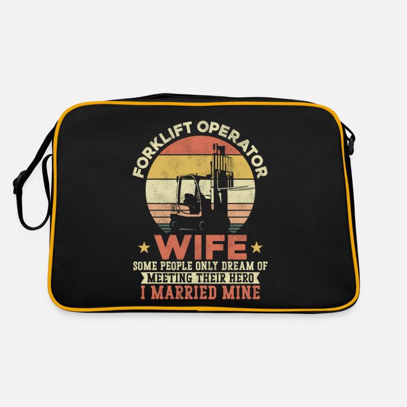 Certified Forklift Truck Operator Retro Tasche