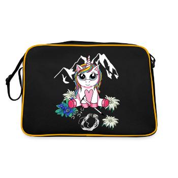 Alpen Unicorn Mountaineer Mountaineering Child abseiling - Retro Bag - black/gold - Back