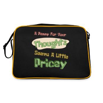 A Penny For Your Thoughts Seems A Little Pricey - Retro Bag - black/gold - Back