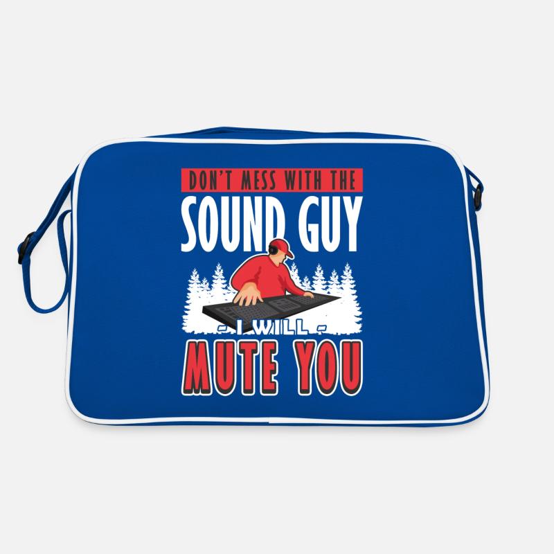 Sound Guy I will Mute You Tontechniker Retro Tasche