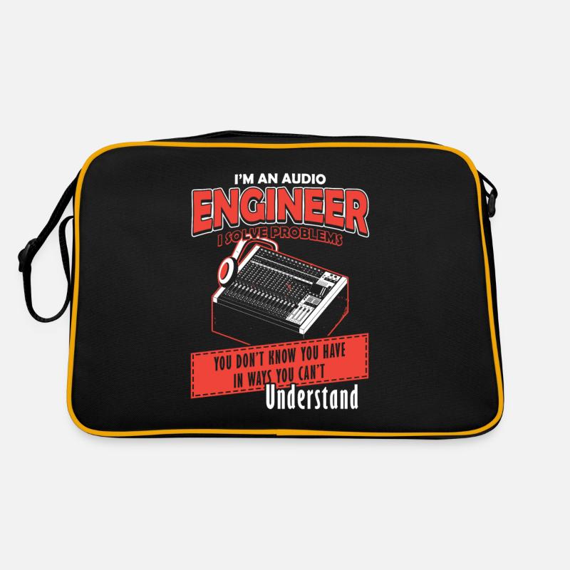 Audio Engineer Solve Problem Tontechniker Retro Tasche