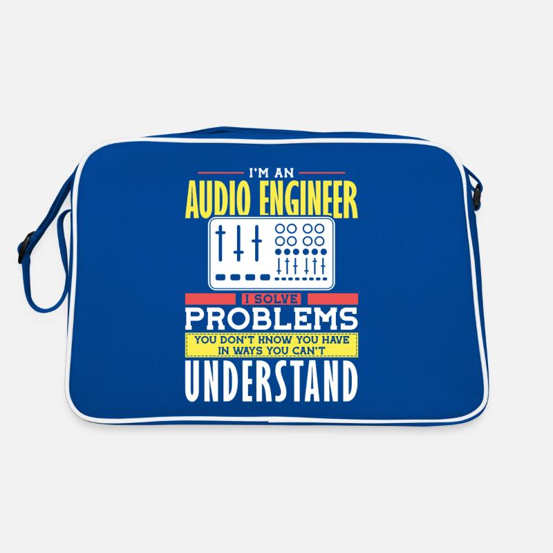 Audio Engineer Solve Problem Tontechniker Retro Tasche
