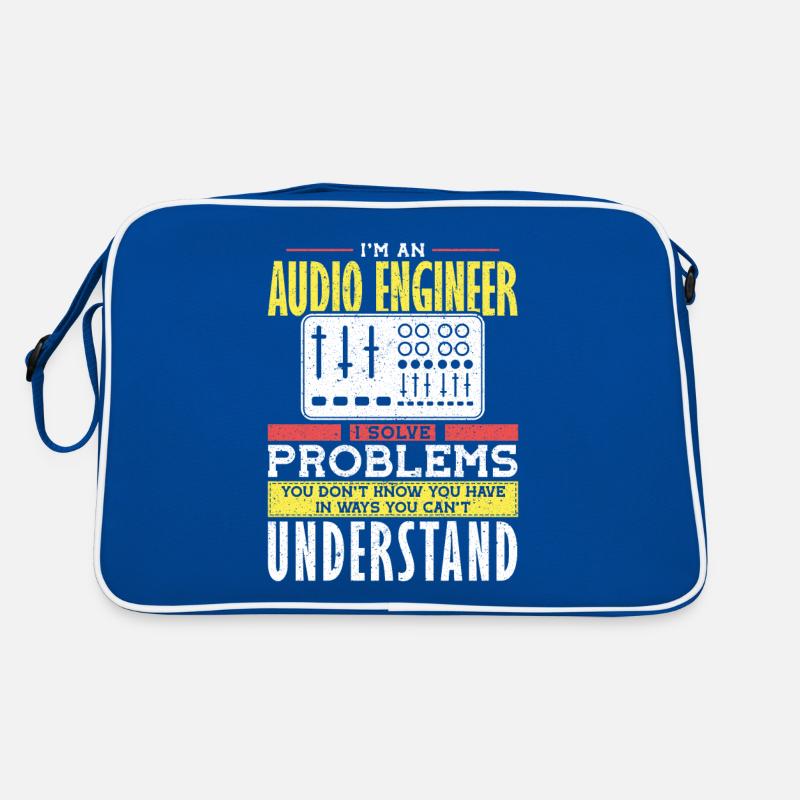 Audio Engineer Solve Problem Tontechniker Retro Tasche