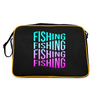 Angling - Retro Bag - black/gold - Back