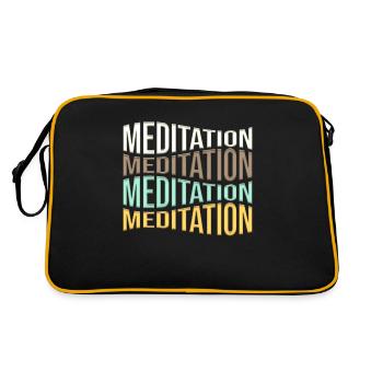 meditation - Retro Bag - black/gold - Back