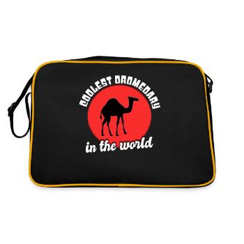 Cool dromedary saying - Retro Bag - black/gold - Back