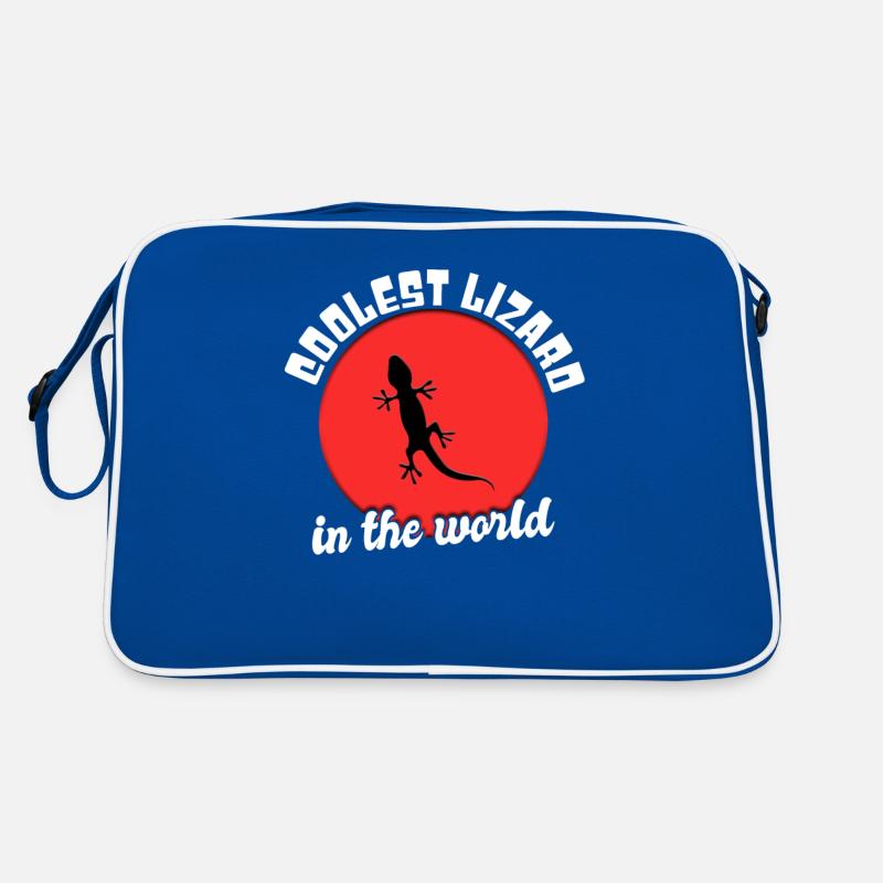 Coole Eidechse Spruch Retro Tasche