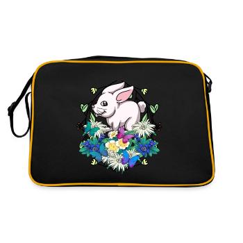 Début du printemps Lapin de Pâques Enfant - Sac Retro - noir/or - Dos