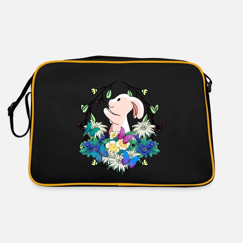 Early Spring Rabbit Easter Nature Retro Bag