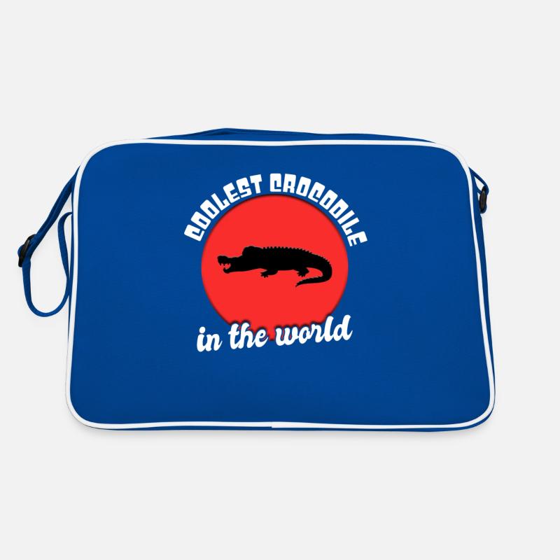 Cool crocodile saying Retro Bag