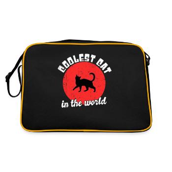Chat cool dicton - Sac Retro - noir/or - Dos