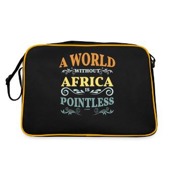 Un monde sans Afrique n’a pas de sens - Sac Retro - noir/or - Dos