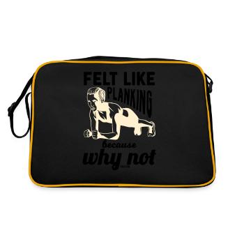 Fitness Woman Workout Gym Sport - Retro Bag - black/gold - Back