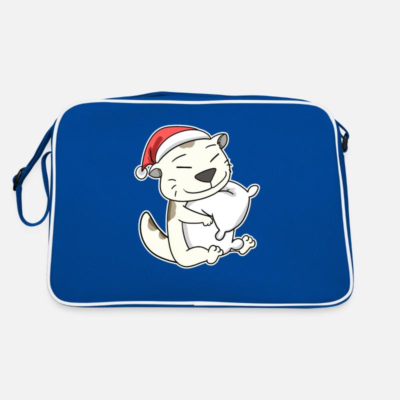 Devon Rex Katze Weihnachten Schlafen Müde Retro Tasche