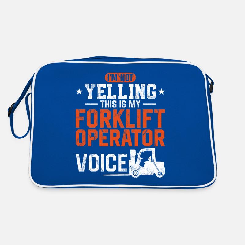 Certified Forklift Truck Operator Retro Tasche