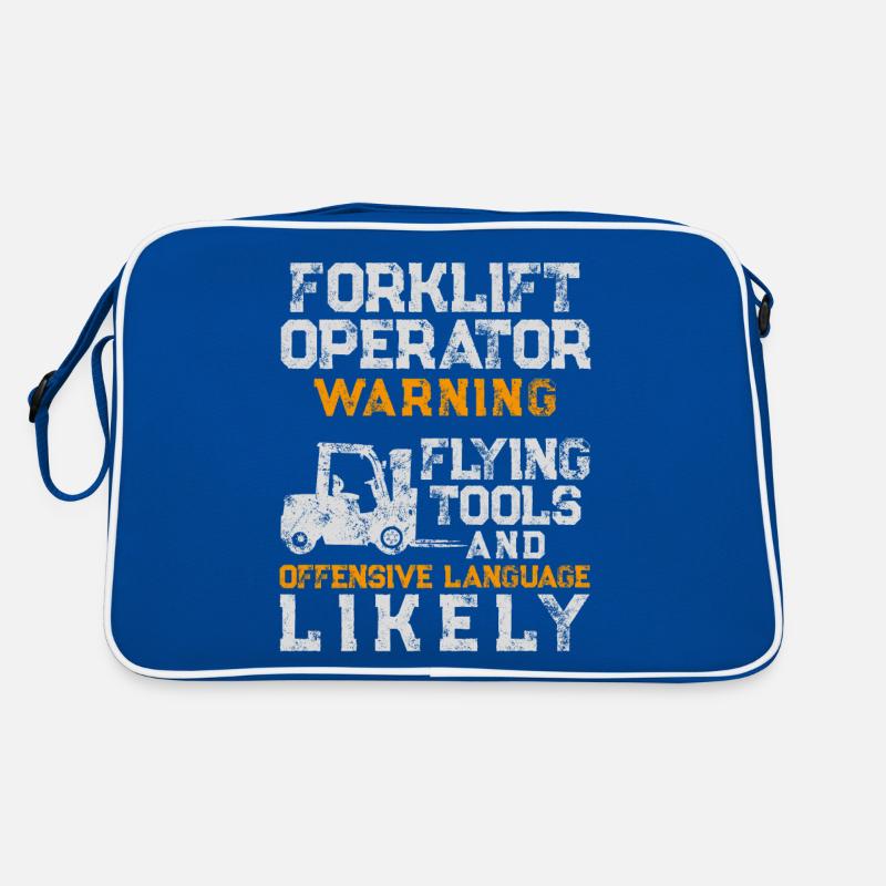 Certified Forklift Truck Operator Retro Tasche