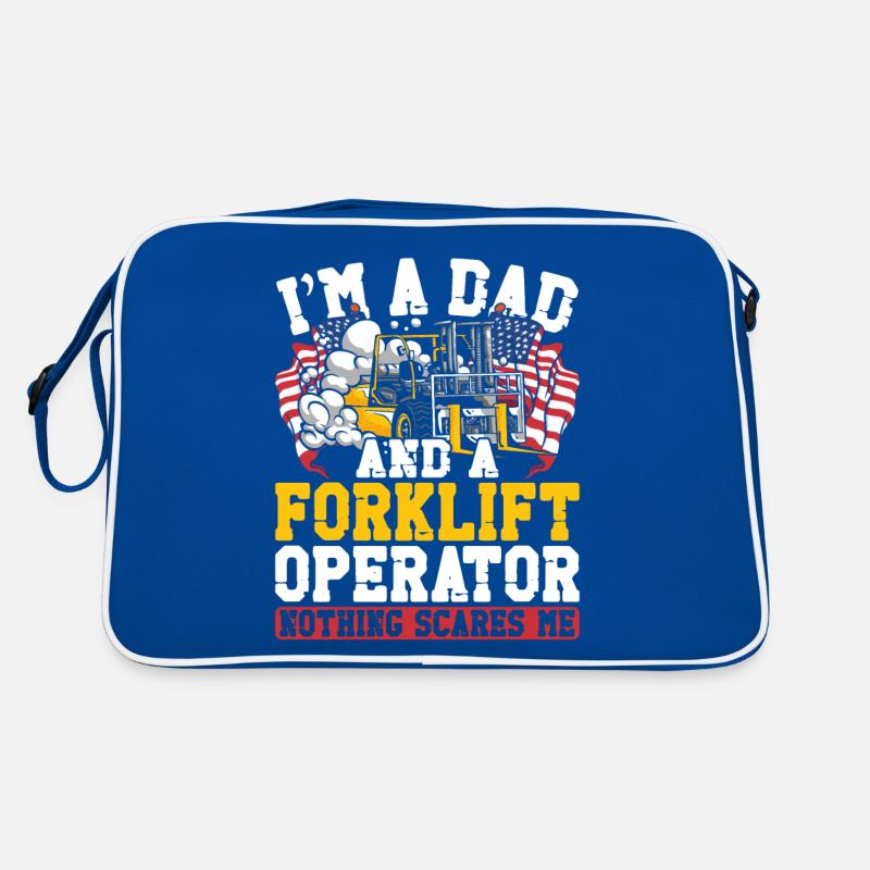 Certified Forklift Truck Operator Retro Tasche