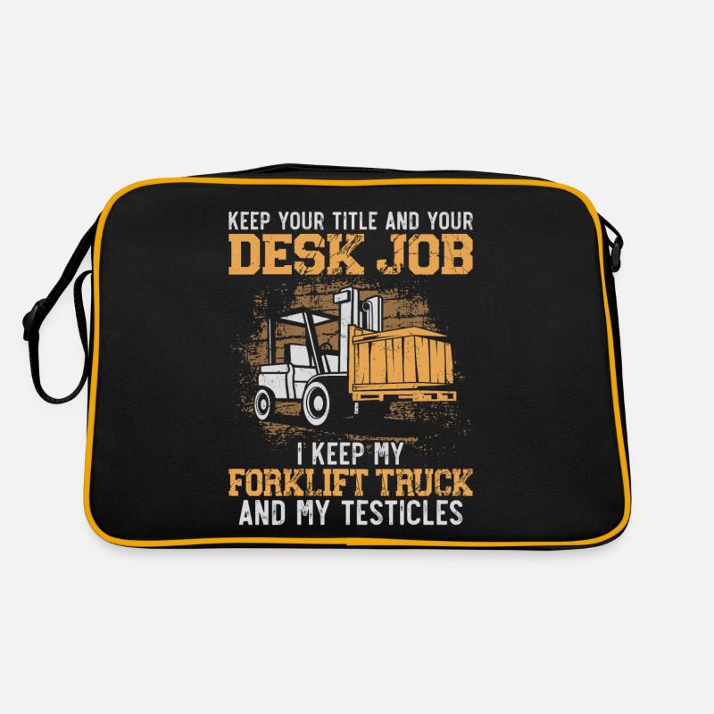 Certified Forklift Truck Operator Retro Tasche