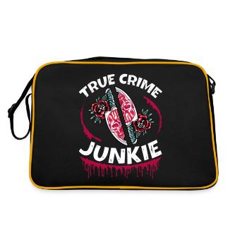 True Crime Junkie - Retro Bag - black/gold - Back