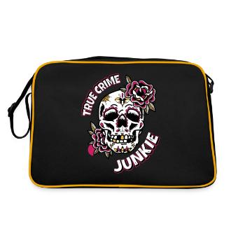 True Crime Junkie - Retro Bag - black/gold - Back