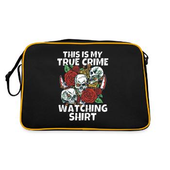 True Crime Junkie - Retro Bag - black/gold - Back
