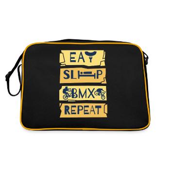 BMX Cycliste BMX Vélo BMX Rampe BMX BMX Vélo - Sac Retro - noir/or - Dos