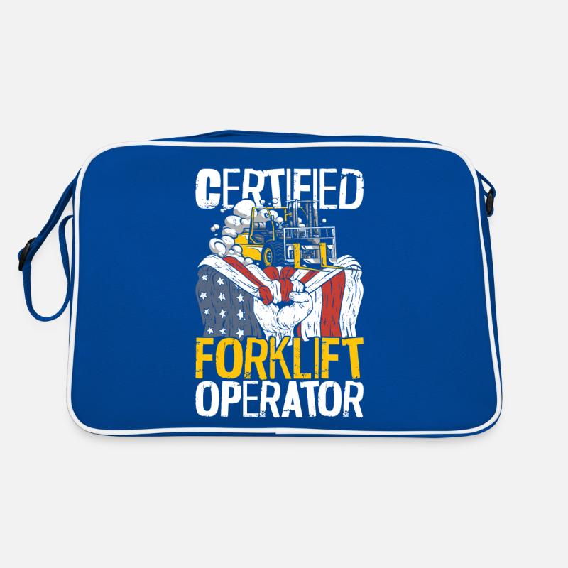 Certified Forklift Truck Operator Retro Tasche