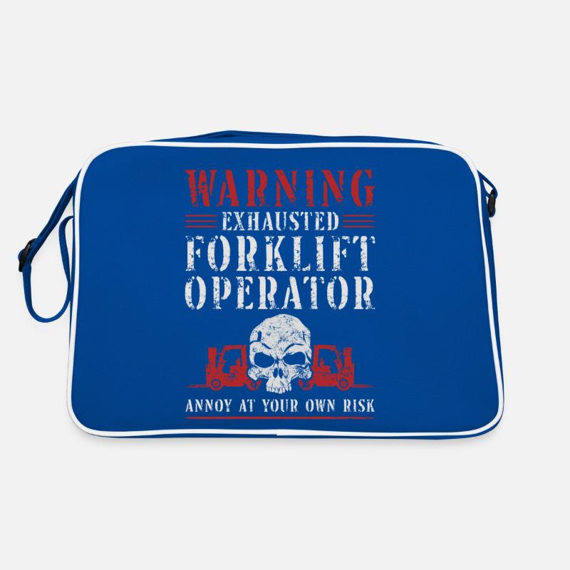 Certified Forklift Truck Operator Retro Tasche