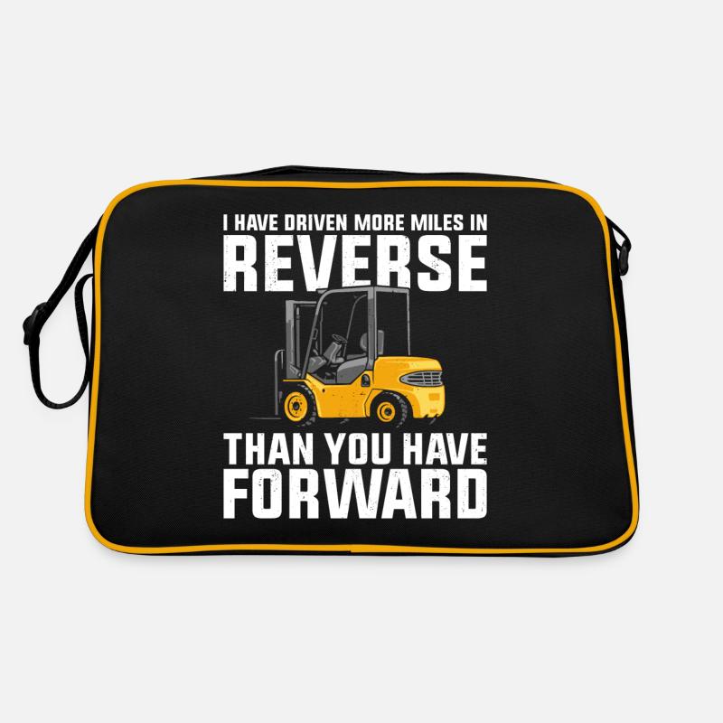 Certified Forklift Truck Operator Retro Tasche