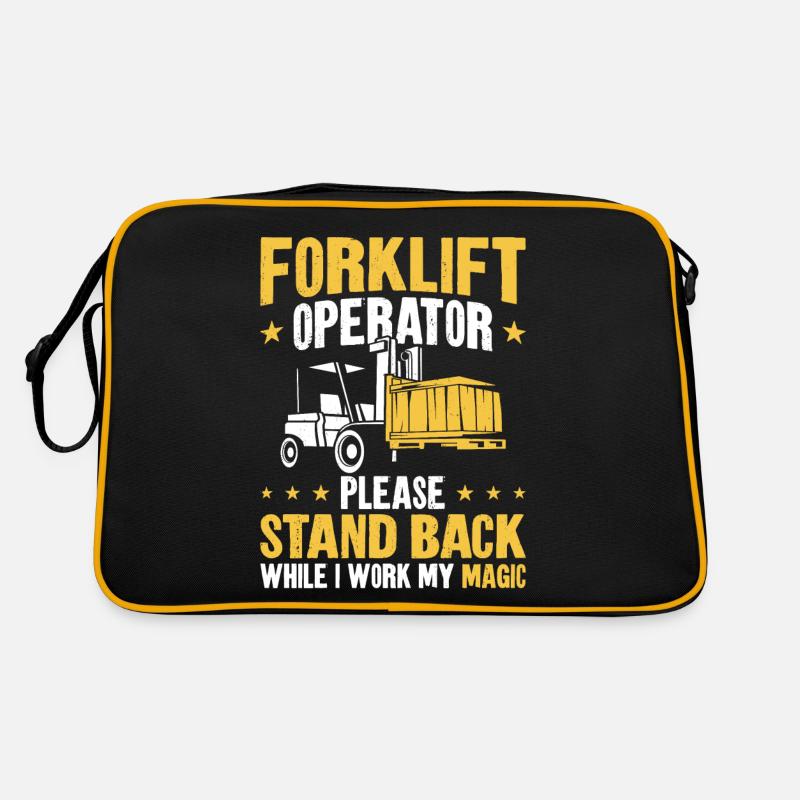 Certified Forklift Truck Operator Retro Tasche