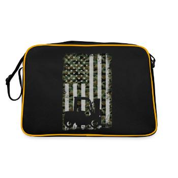 Certified Forklift Truck Operator - Retro Tasche - Schwarz/Gold - Hinten