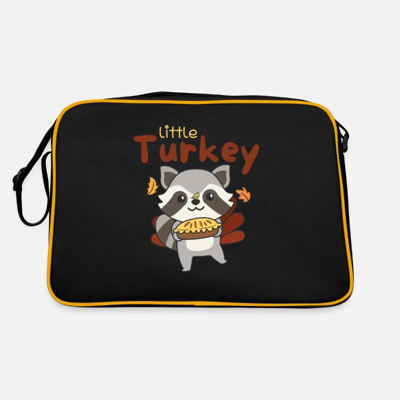 Tenues du jour de Thanksgiving Petit raton laveur de dinde Sac Retro