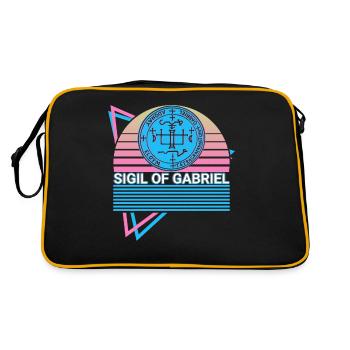 Siegel von Gabriel Erzengel Siegel Retro - Sac Retro - noir/or - Dos