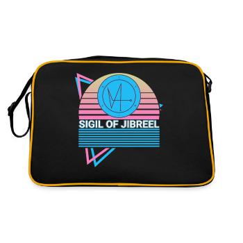 Sceau de Jibrael Archange Sceau Rétro - Sac Retro - noir/or - Dos