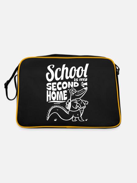 School Child Young girls School enrolment - Retro Bag - black/gold - Back