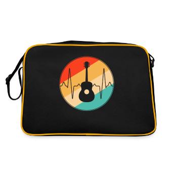 Guitar Retro Heartbeat - Retro Bag - black/gold - Back