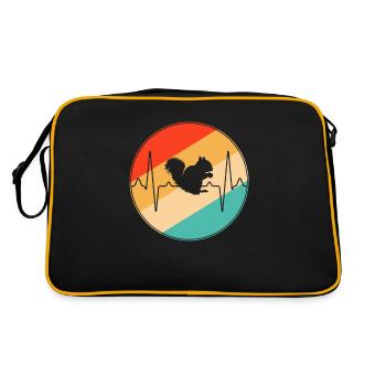 Écureuil Retro Heartbeat - Sac Retro - noir/or - Dos
