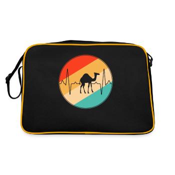Rétro Heartbeat dromadaire - Sac Retro - noir/or - Dos