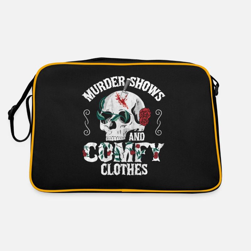 Murder Shows and Comfy Clothes Retro Tasche