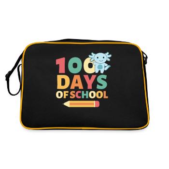 100 days of school Axolotl 100 Days - Retro Bag - black/gold - Back