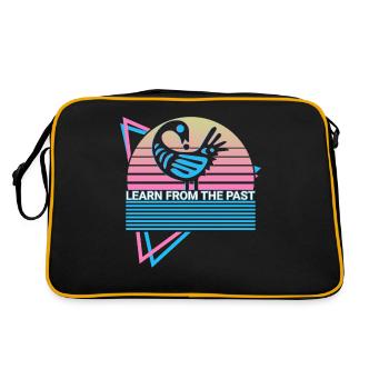 Apprendre du passé Sankofa Afrique de l’Ouest Annonce - Sac Retro - noir/or - Dos