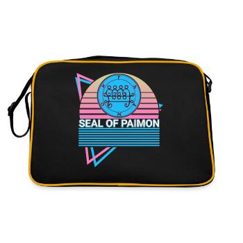 Sceau de Paimon Retro - Sac Retro - noir/or - Dos